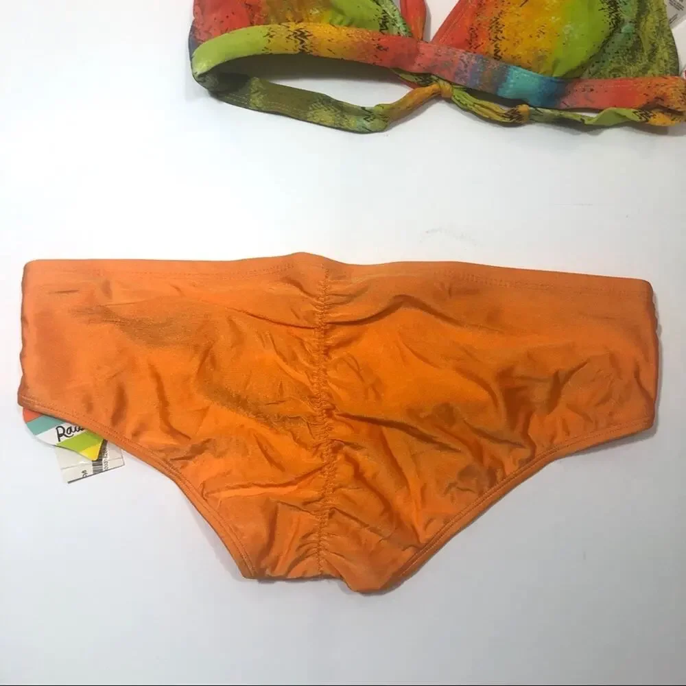 Raisins Orange Lime 2 piece bikini swimsuit Medium